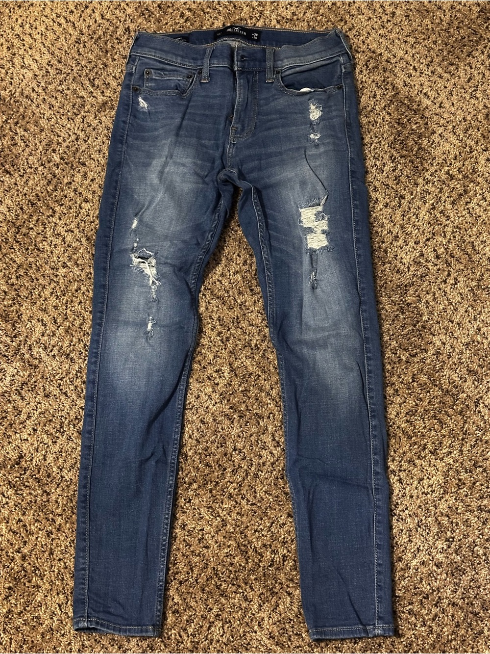 Hollister Super Skinny Distressed Jeans W28 L30 Advanced Stretch